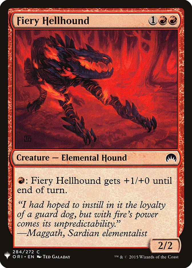 Fiery Hellhound [Mystery Booster] - Destination Retro
