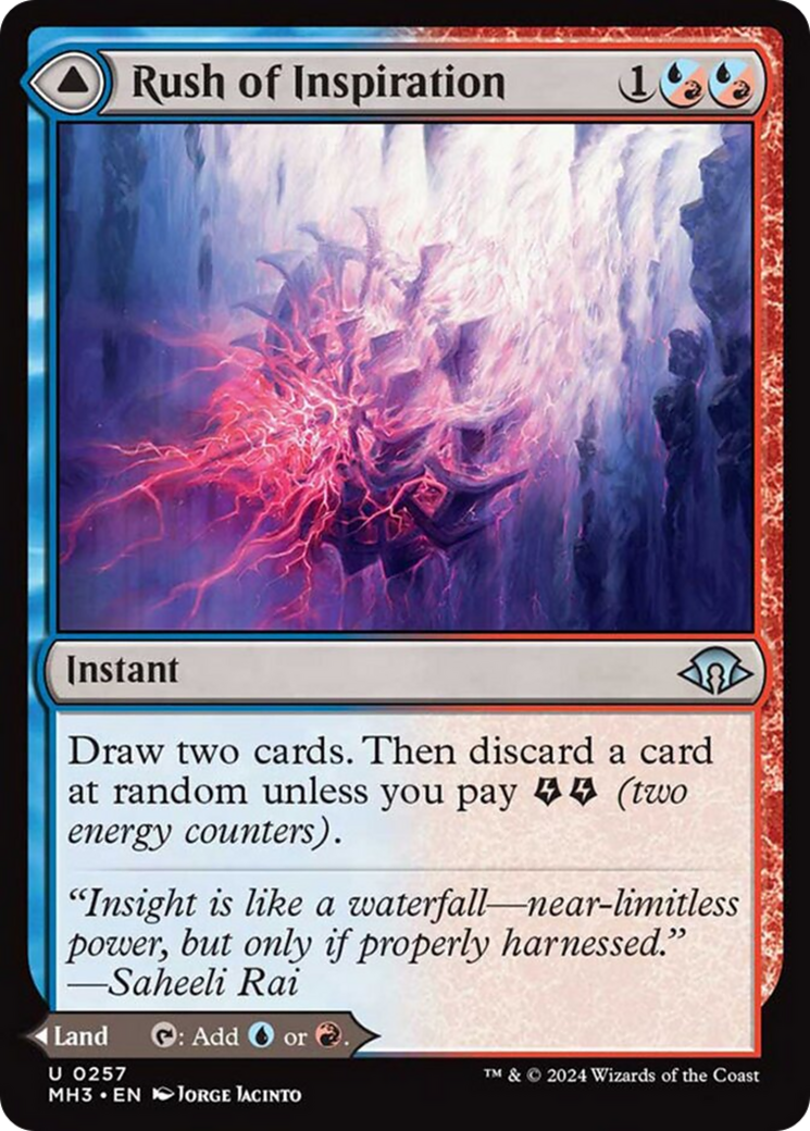 Rush of Inspiration // Crackling Falls [Modern Horizons 3] - Destination Retro