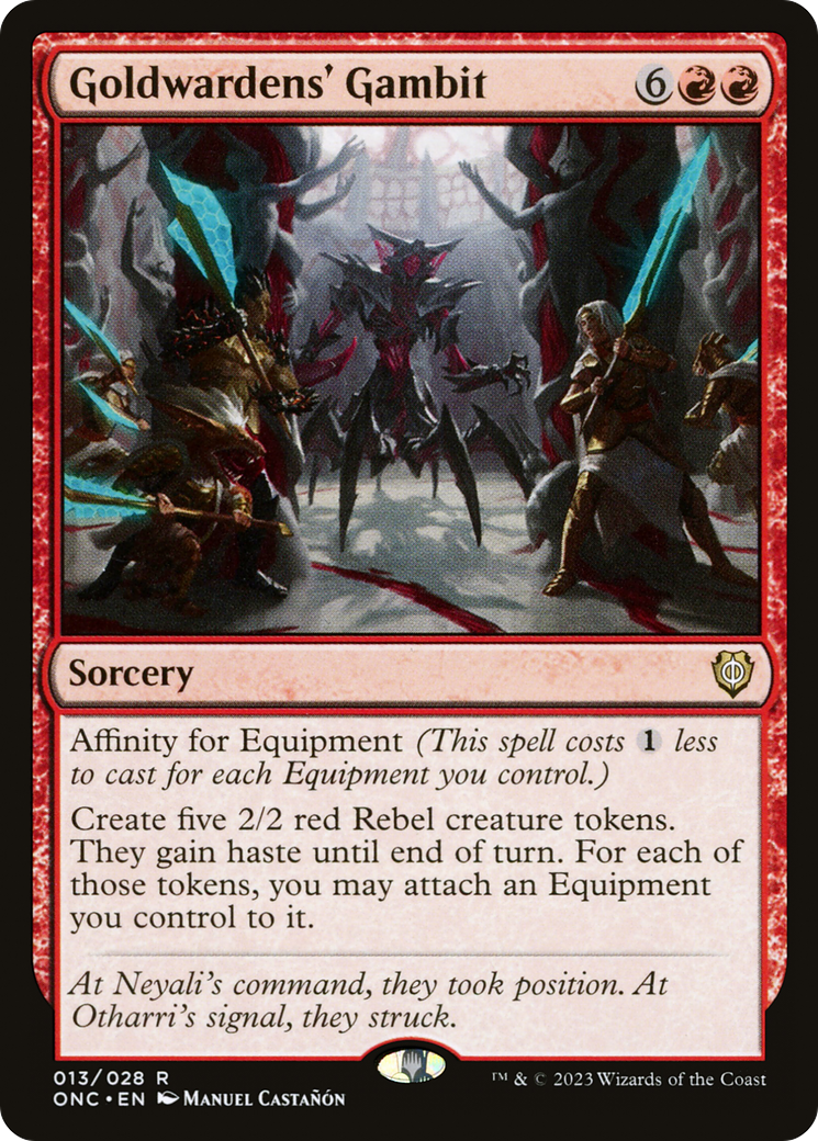 Goldwardens' Gambit [Phyrexia: All Will Be One Commander] - Destination Retro
