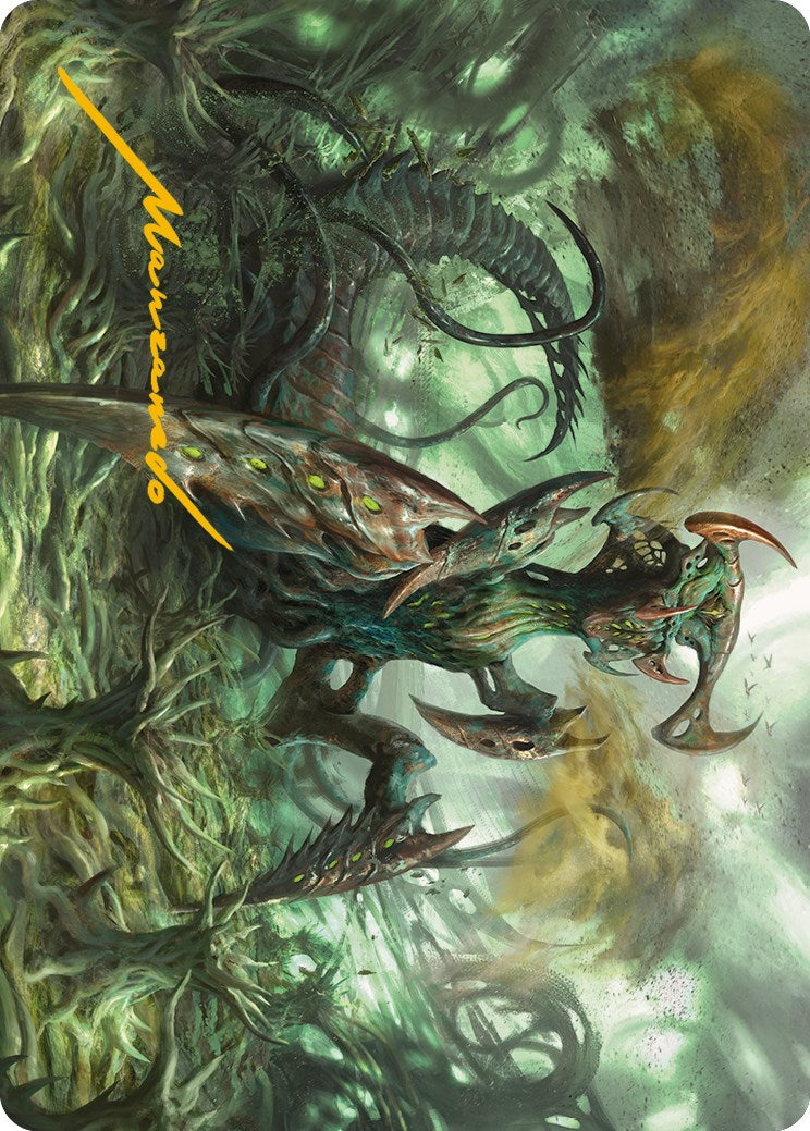 Zopandrel, Hunger Dominus Art Card (Gold-Stamped Signature) [Phyrexia: All Will Be One Art Series] - Destination Retro