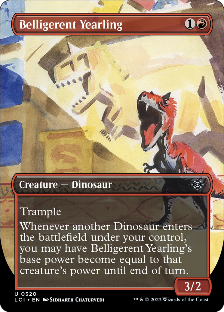 Belligerent Yearling (Borderless) [The Lost Caverns of Ixalan] - Destination Retro