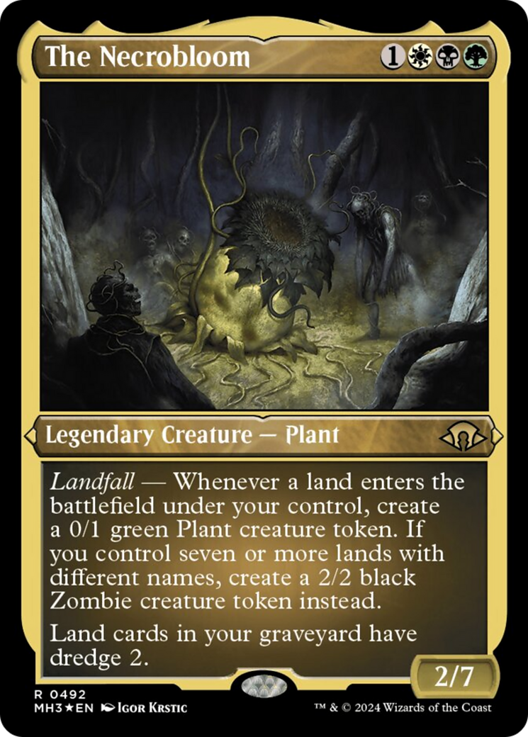 The Necrobloom (Foil Etched) [Modern Horizons 3] - Destination Retro