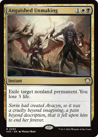 Anguished Unmaking [Secrets of Strixhaven Commander] - Destination Retro