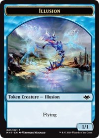 Illusion (005) // Construct (017) Double-Sided Token [Modern Horizons Tokens] - Destination Retro