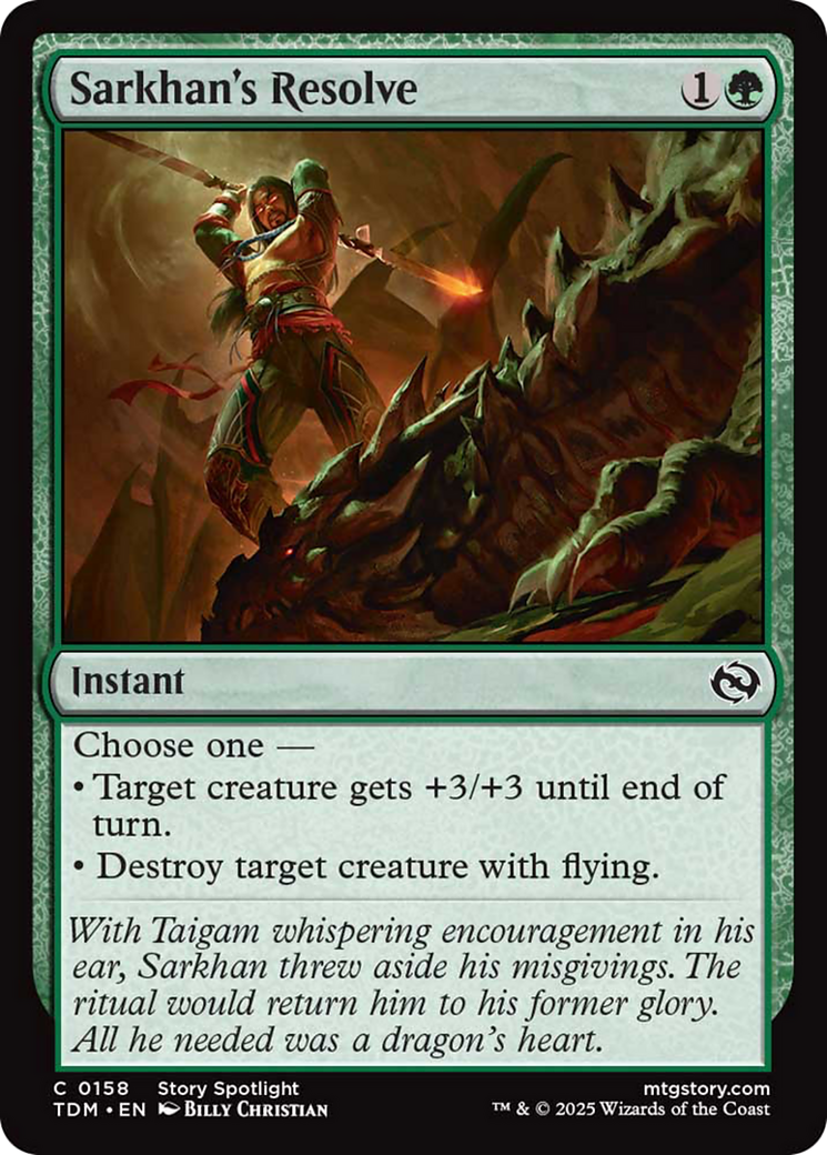 Sarkhan's Resolve [Tarkir: Dragonstorm] - Destination Retro