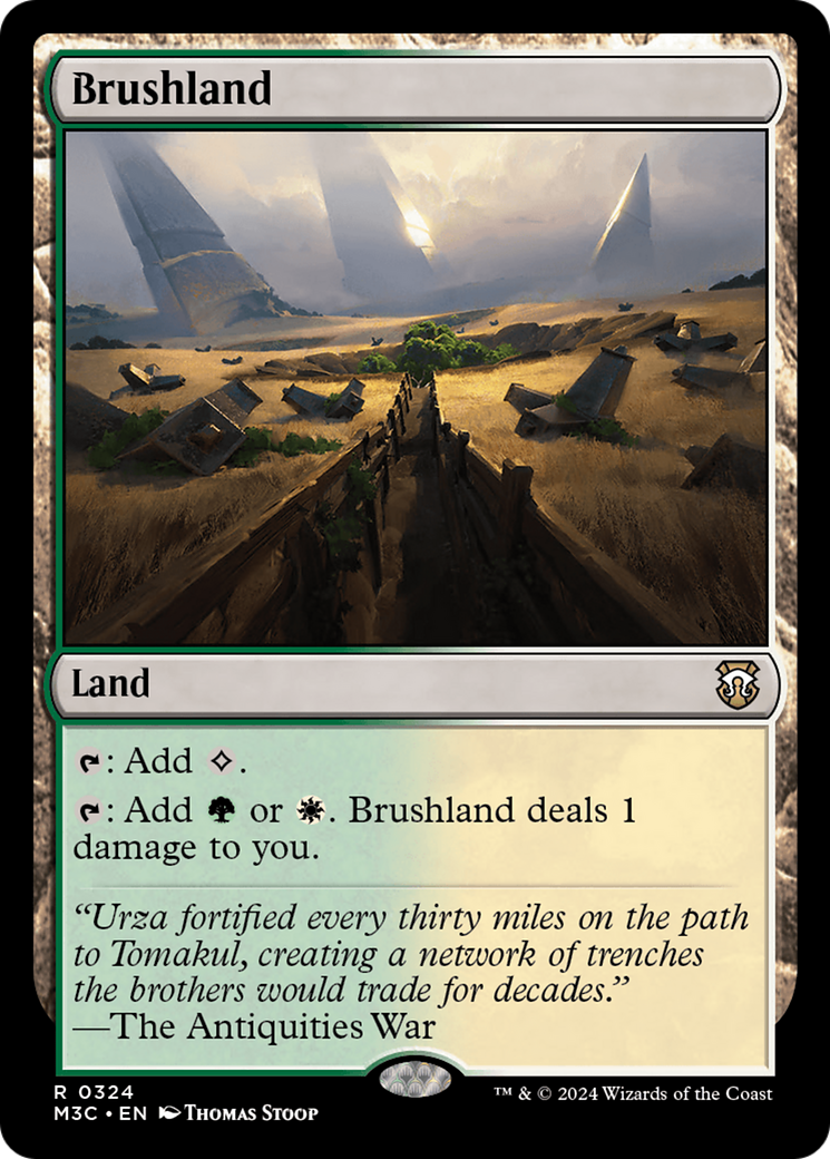 Brushland (Ripple Foil) [Modern Horizons 3 Commander] - Destination Retro