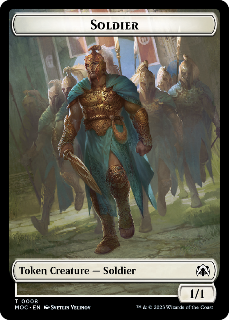 Soldier // Insect Double-Sided Token [March of the Machine Commander Tokens] - Destination Retro