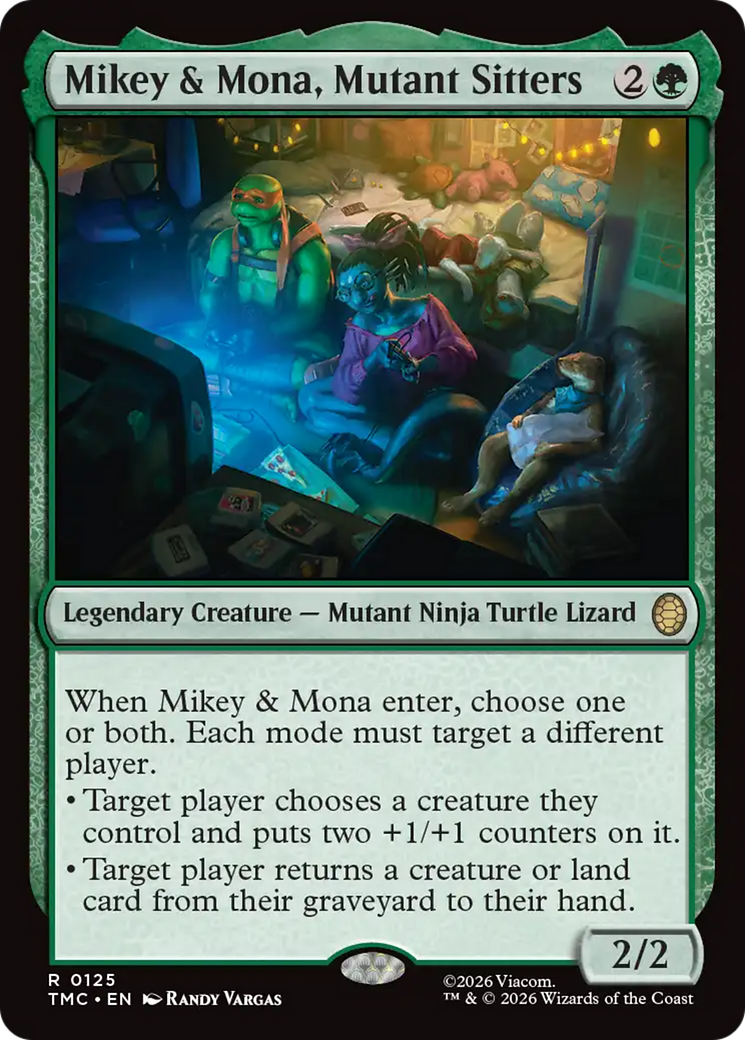 Mikey & Mona, Mutant Sitters [Teenage Mutant Ninja Turtles Commander] - Destination Retro