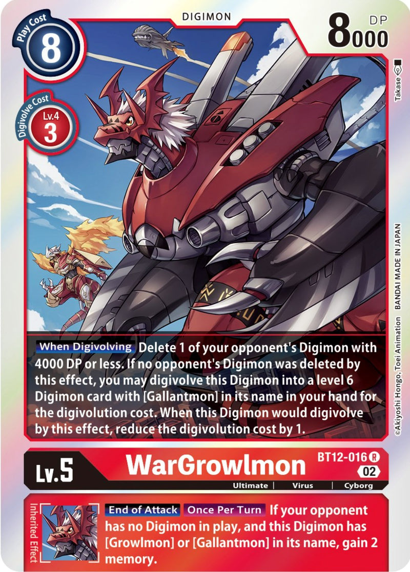 WarGrowlmon [BT12-016] [Across Time] - Destination Retro