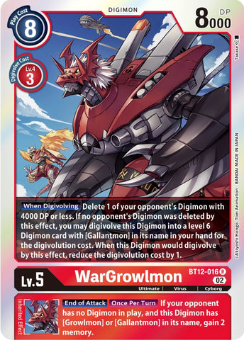 WarGrowlmon [BT12-016] [Across Time] - Destination Retro