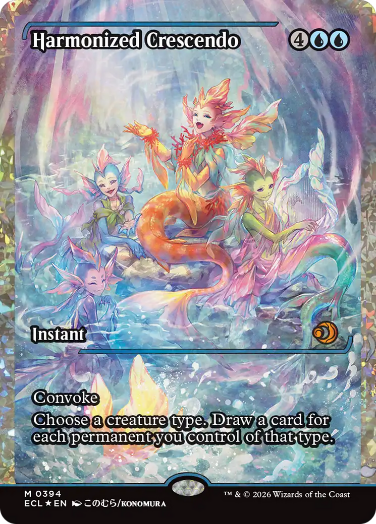 Harmonized Crescendo (0394) (Showcase) (Fracture Foil) [Lorwyn Eclipsed] - Destination Retro