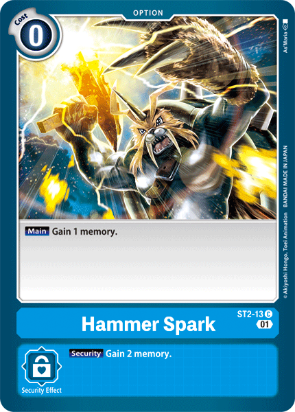 Hammer Spark [ST2-13] (Alternative Art) [Starter Deck: Ulforce Veedramon] - Destination Retro
