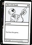 One with Death [Mystery Booster Playtest Cards] - Destination Retro