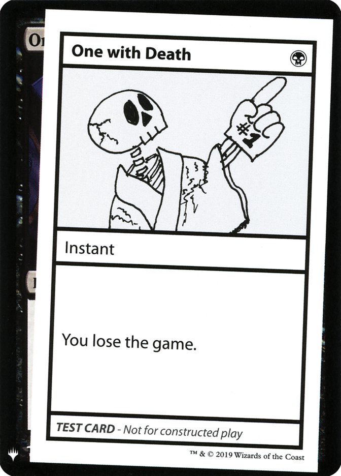 One with Death [Mystery Booster Playtest Cards] - Destination Retro