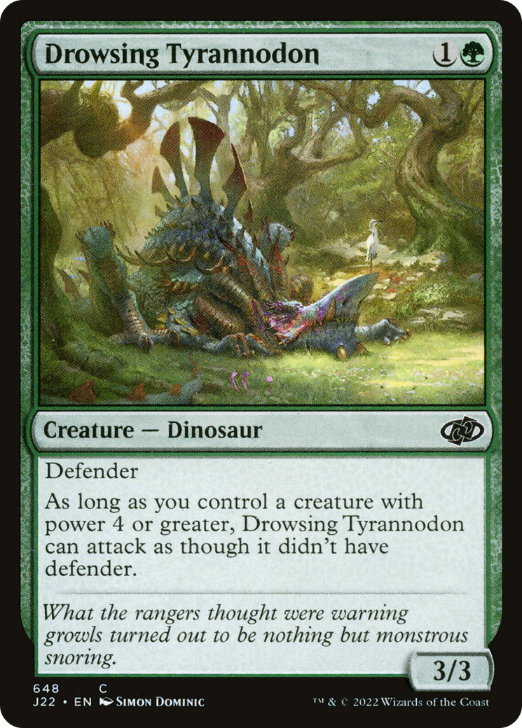 Drowsing Tyrannodon [Jumpstart 2022] - Destination Retro