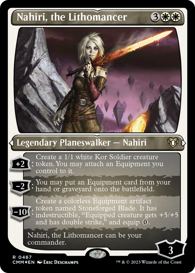 Nahiri, the Lithomancer (Foil Etched) [Commander Masters] - Destination Retro