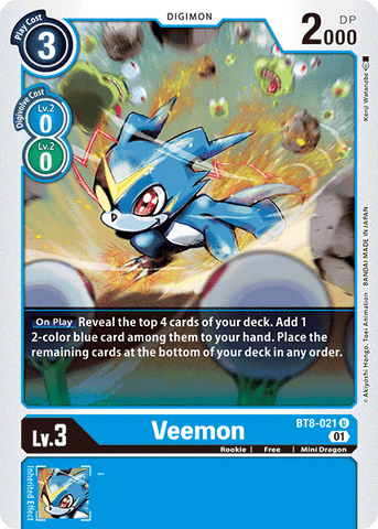 Veemon [BT8-021] [New Awakening] - Destination Retro