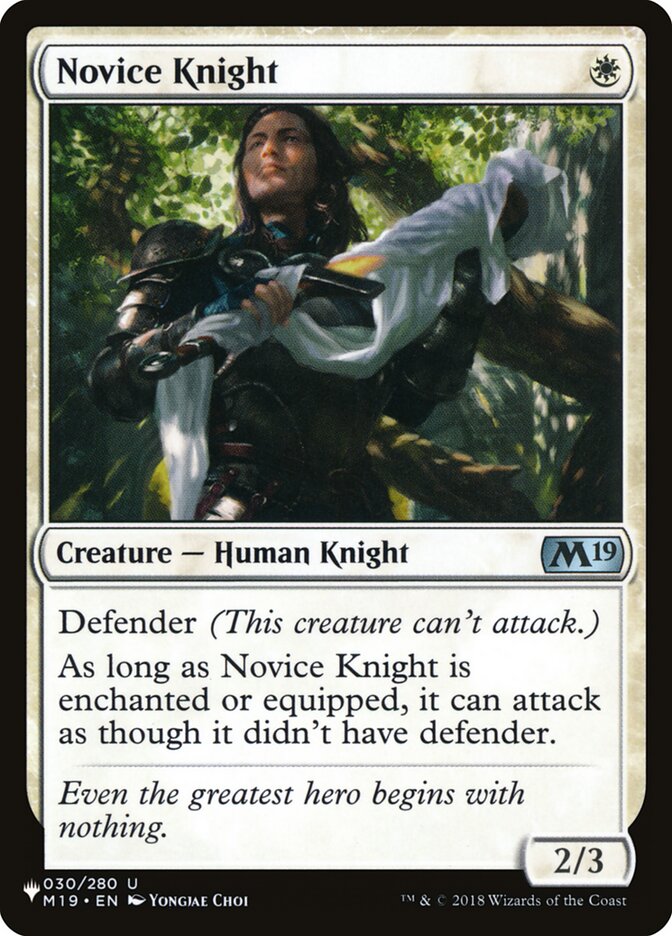 Novice Knight [The List] - Destination Retro
