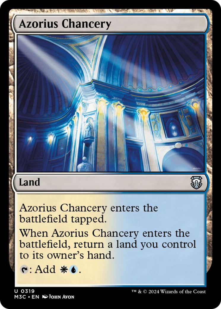 Azorius Chancery [Modern Horizons 3 Commander] - Destination Retro