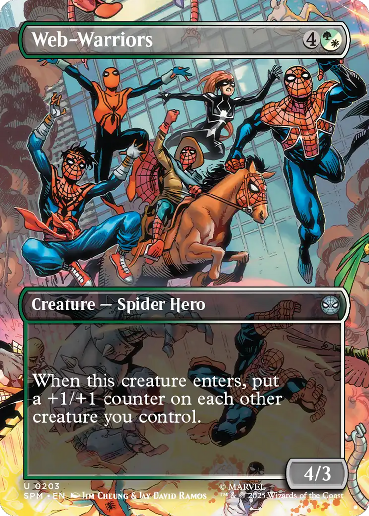 Web-Warriors (Borderless) [Marvel's Spider-Man] - Destination Retro
