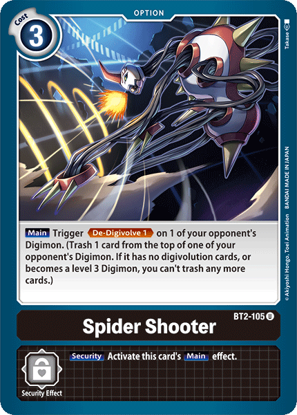 Spider Shooter [BT2-105] [Release Special Booster Ver.1.0] - Destination Retro