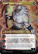 Ajani, Nacatl Pariah // Ajani, Nacatl Avenger (Borderless) (Textured Foil) [Modern Horizons 3] - Destination Retro
