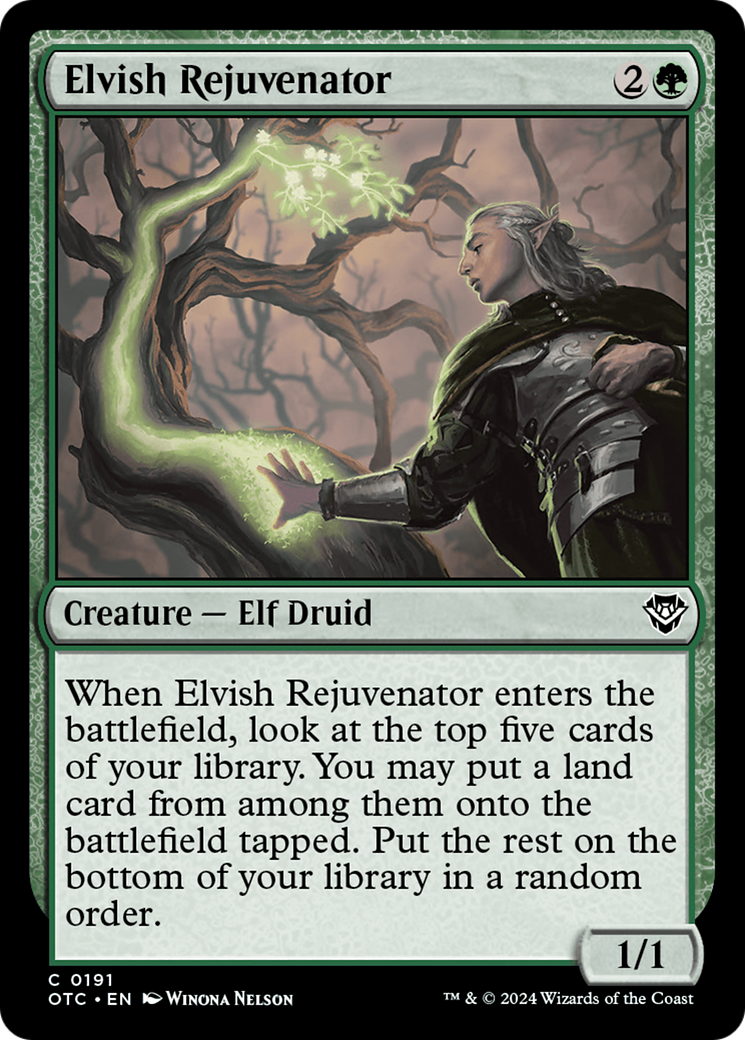 Elvish Rejuvenator [Outlaws of Thunder Junction Commander] - Destination Retro