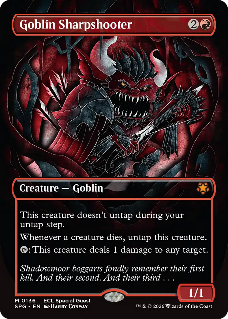 Goblin Sharpshooter (Borderless) [Lorwyn Eclipsed Special Guests] - Destination Retro