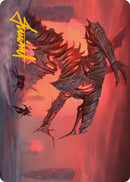 Red Sun's Zenith Art Card (Gold-Stamped Signature) [Phyrexia: All Will Be One Art Series] - Destination Retro