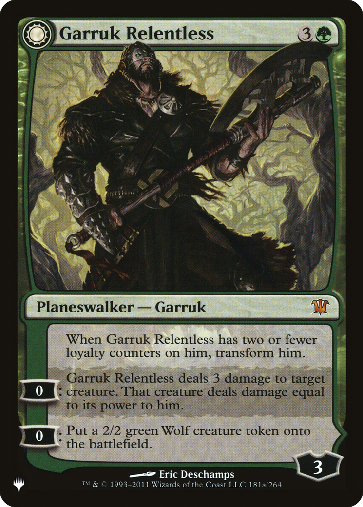 Garruk Relentless // Garruk, the Veil-Cursed [Secret Lair: From Cute to Brute] - Destination Retro