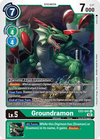 Groundramon [EX3-041] [Draconic Roar] - Destination Retro