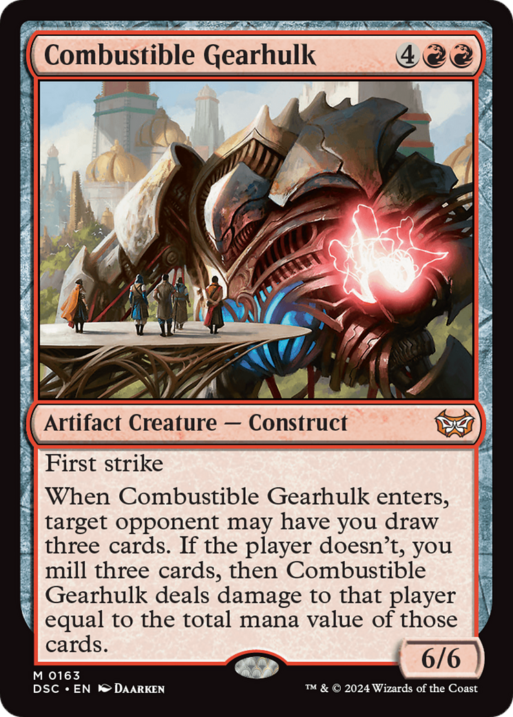 Combustible Gearhulk [Duskmourn: House of Horror Commander] - Destination Retro