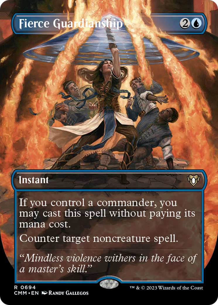 Fierce Guardianship (Borderless Alternate Art) [Commander Masters] - Destination Retro