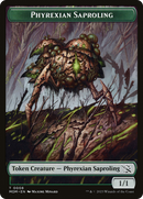 Treasure (20) // Phyrexian Saproling Double-Sided Token [March of the Machine Tokens] - Destination Retro