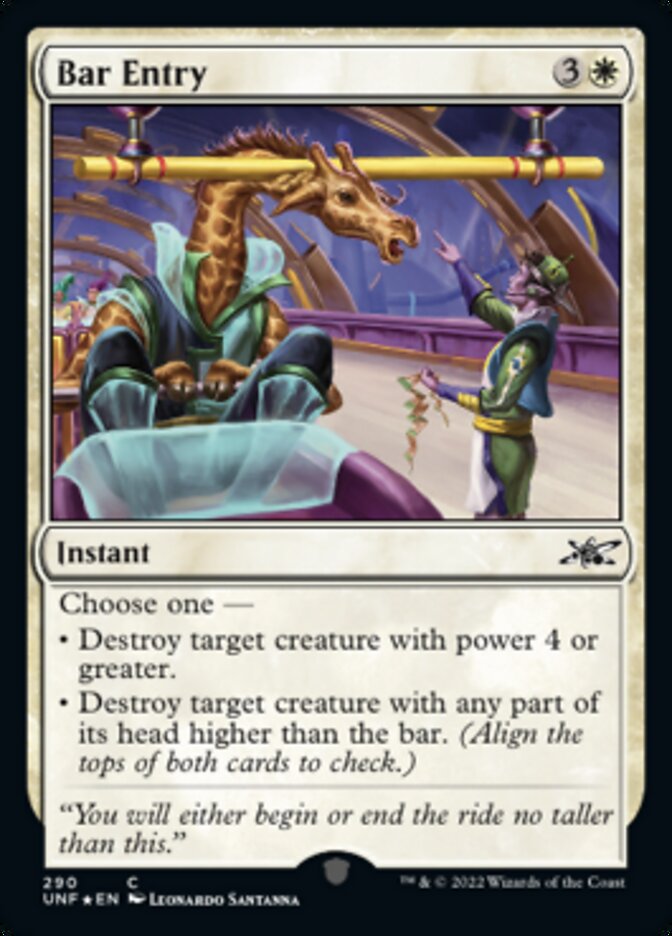 Bar Entry (Galaxy Foil) [Unfinity] - Destination Retro