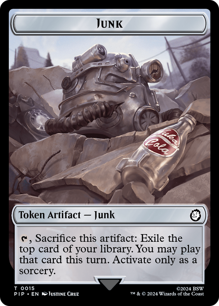 Copy // Junk Double-Sided Token [Fallout Tokens] - Destination Retro
