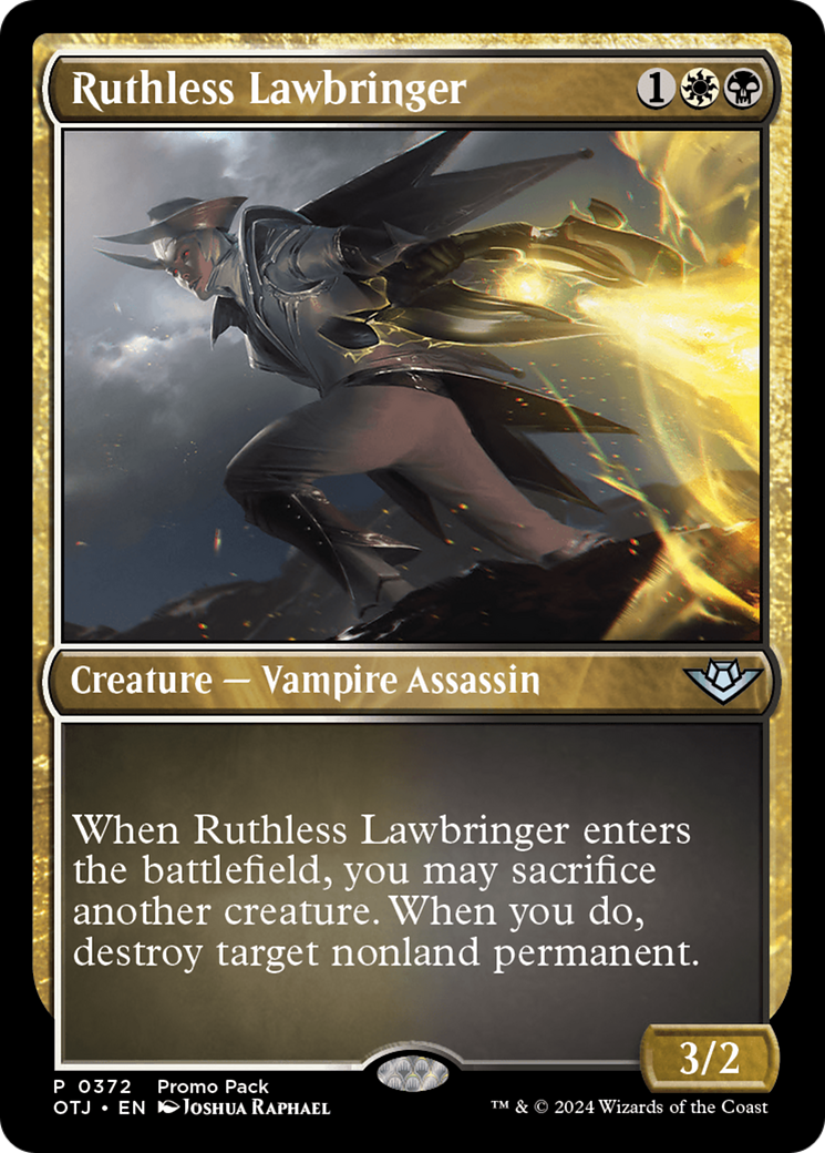 Ruthless Lawbringer (Promo Pack) [Outlaws of Thunder Junction Promos] - Destination Retro