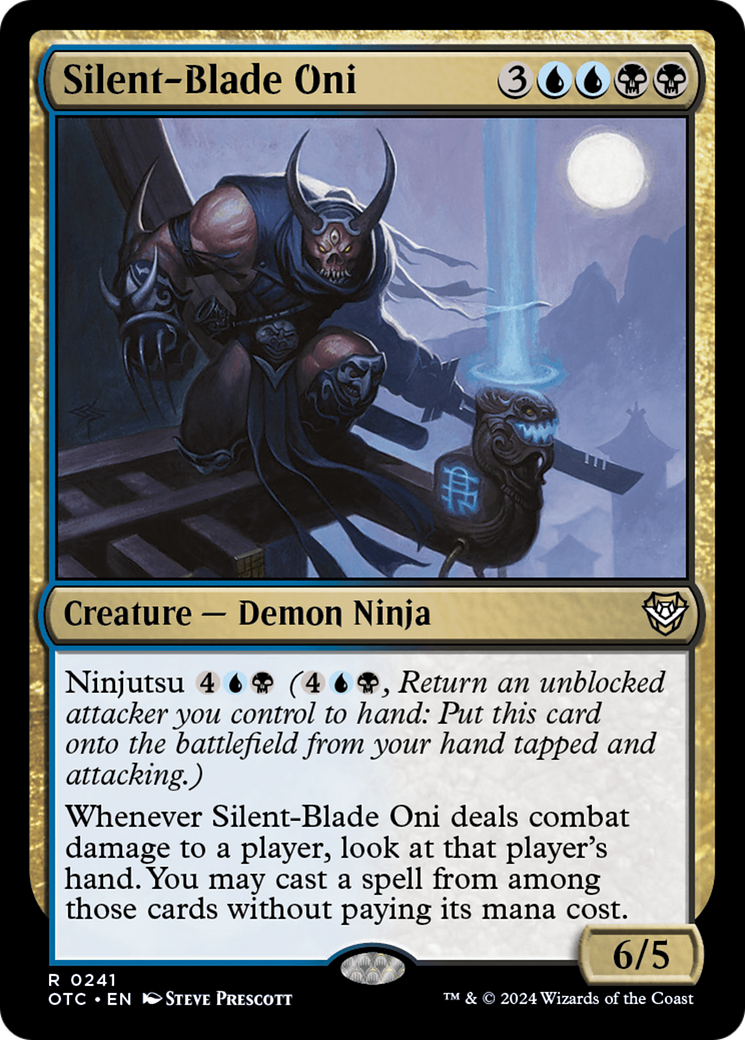 Silent-Blade Oni [Outlaws of Thunder Junction Commander] - Destination Retro