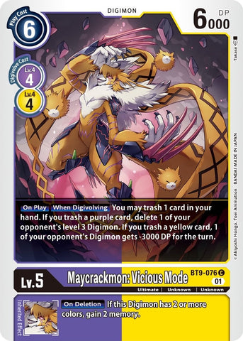 Maycrackmon: Vicious Mode [BT9-076] [X Record] - Destination Retro