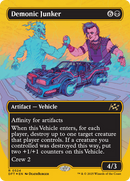 Demonic Junker (Borderless) (First-Place Foil) [Aetherdrift] - Destination Retro