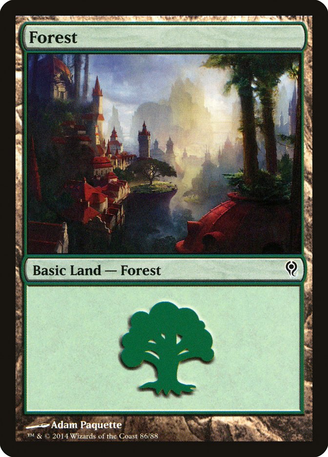 Forest (86) [Duel Decks: Jace vs. Vraska] - Destination Retro