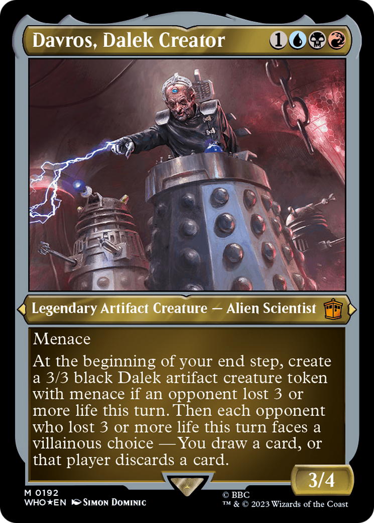Davros, Dalek Creator (Display Commander) - Thick Stock [Doctor Who] - Destination Retro