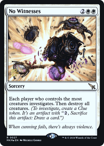 No Witnesses [Murders at Karlov Manor Prerelease Promos] - Destination Retro