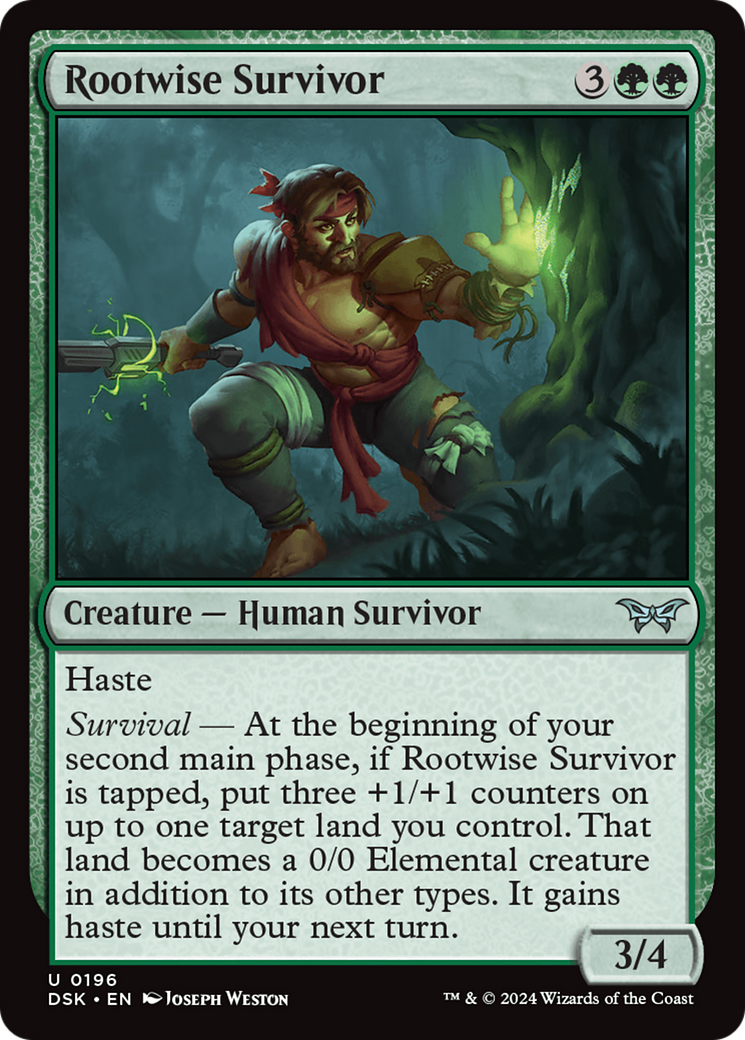 Rootwise Survivor [Duskmourn: House of Horror] - Destination Retro