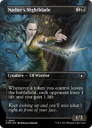 Nadier's Nightblade (Borderless Alternate Art) [Commander Masters] - Destination Retro