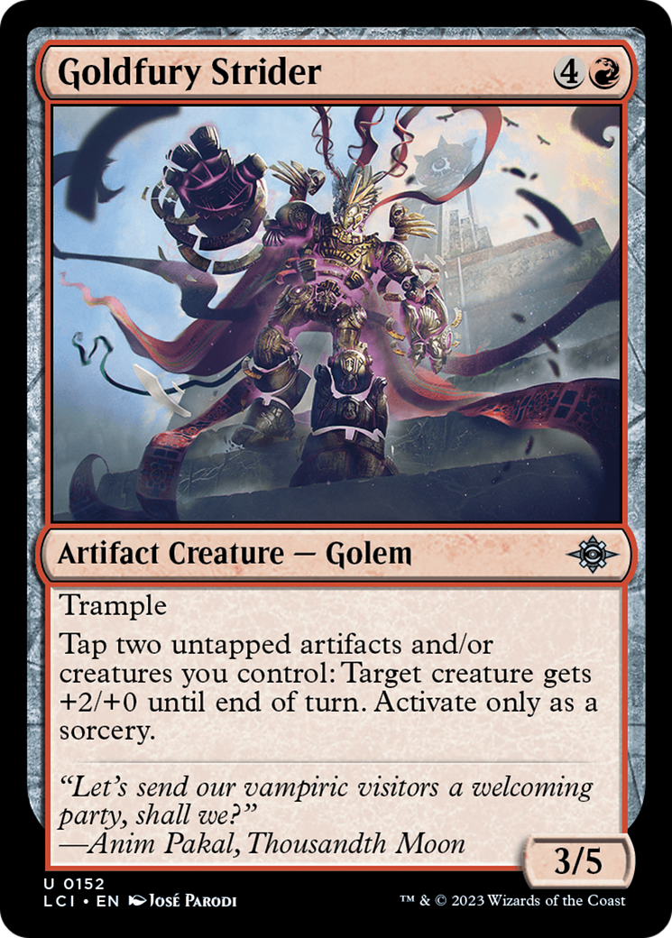 Goldfury Strider [The Lost Caverns of Ixalan] - Destination Retro