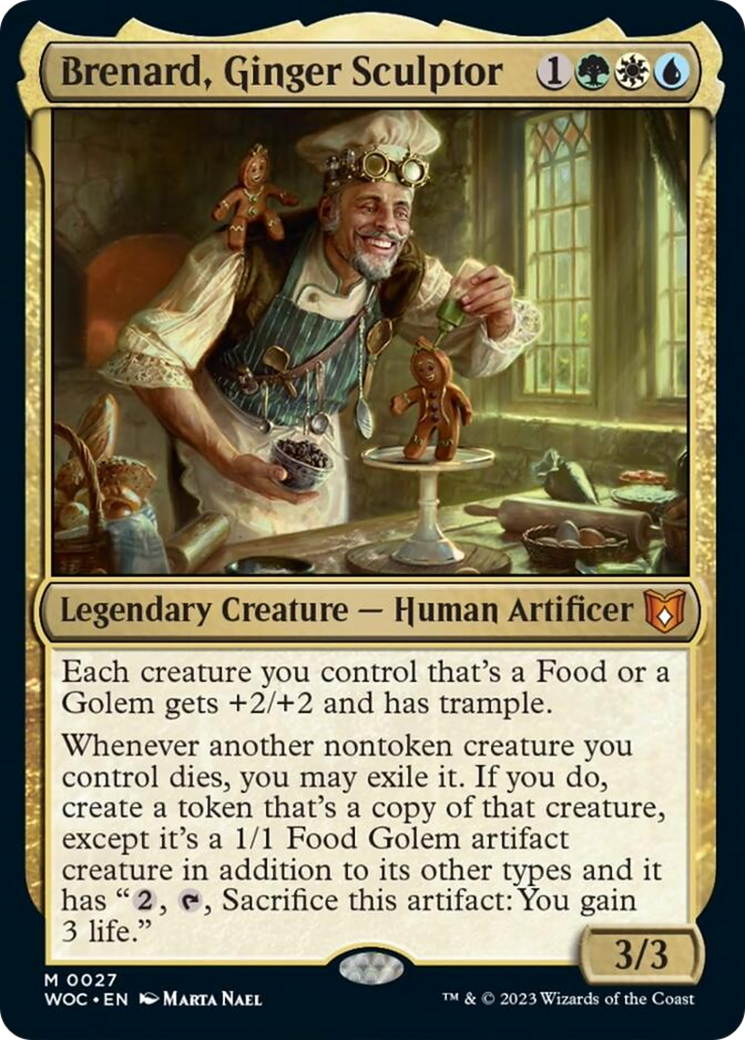 Brenard, Ginger Sculptor [Wilds of Eldraine Commander] - Destination Retro