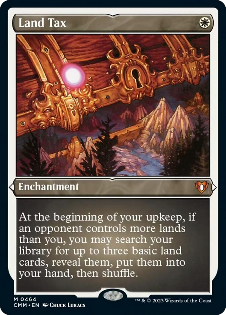 Land Tax (Foil Etched) [Commander Masters] - Destination Retro