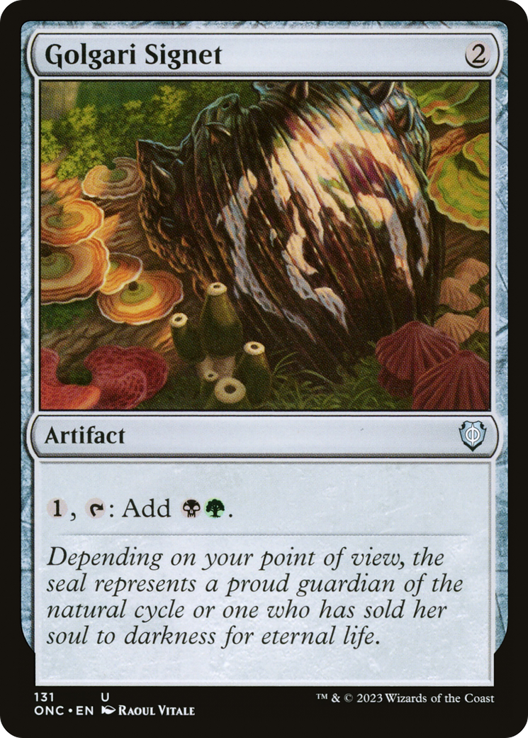 Golgari Signet [Phyrexia: All Will Be One Commander] - Destination Retro