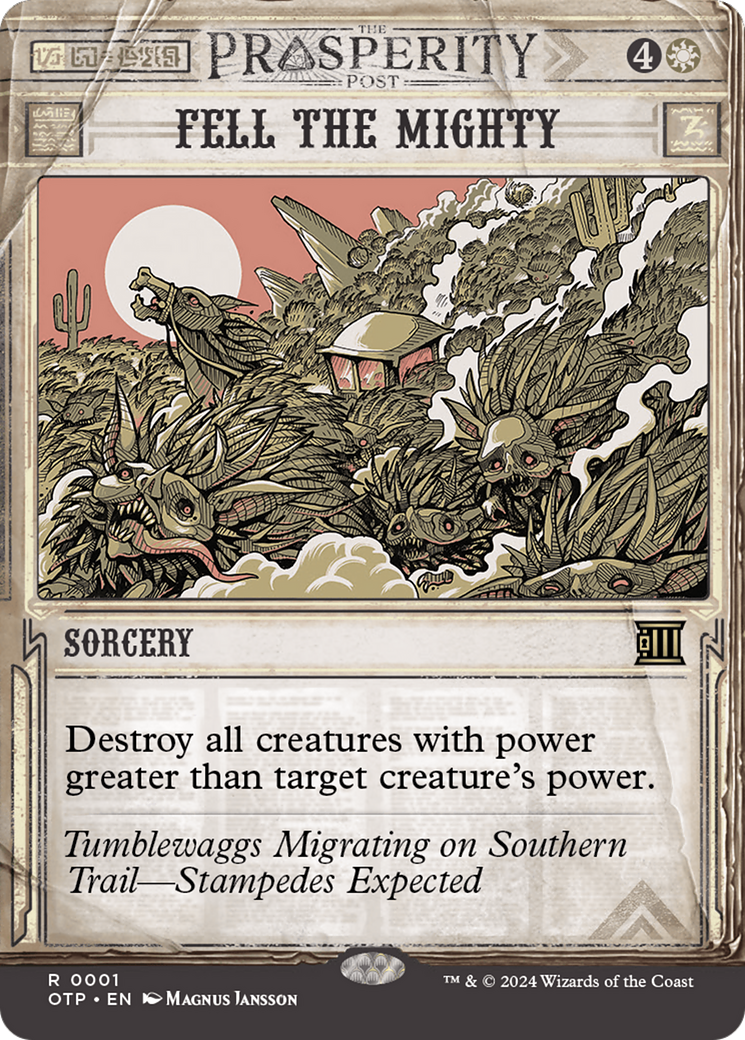Fell the Mighty [Outlaws of Thunder Junction: Breaking News] - Destination Retro